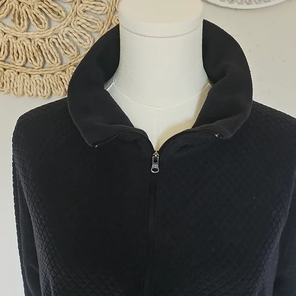 Columbia Black Textured Pullover Womens L Athleisure Activewear Athletic EUC - Picture 2 of 12